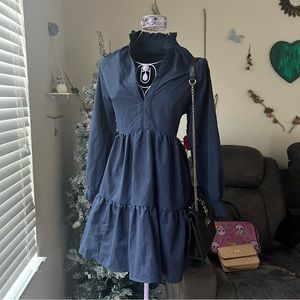 Royal Blue Casual Mini dress